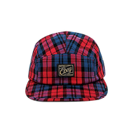 OBEY หมวก รุ่น TARTAN 5 PANEL สี RED