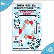 Baby Biodata Cute Babyi Biodata Minimalist Design Code BY 11