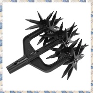 (BVWG) Garden Soil Scarifier for Garden Rotary Cultivator Tool 2 in 1 Ventilated Scarifier Rotary Ti