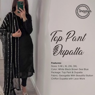 S-3XL Beautiful Soft Cotton Pakistani Set with Beads and Sequence Work on Dupatta