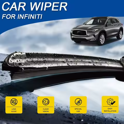 2PCS Car Blade FrontWindshield Rubber Wiper For XIAOMI SU7 YU7 Infiniti Q50 Q60 Q70 QX30 QX50 QX55 J