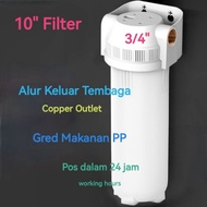 Food Grade PP 10" 3/4" Outdoor Clear Water Sediments Filter Purifier Housing or Combo Set with PP Filter