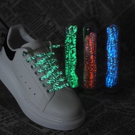 Luminous Reflection No Tie Shoe Laces Elastic Shoelaces Outdoor Sneakers Quick Safety Flat Shoelace Kids and Adult Lazy Laces