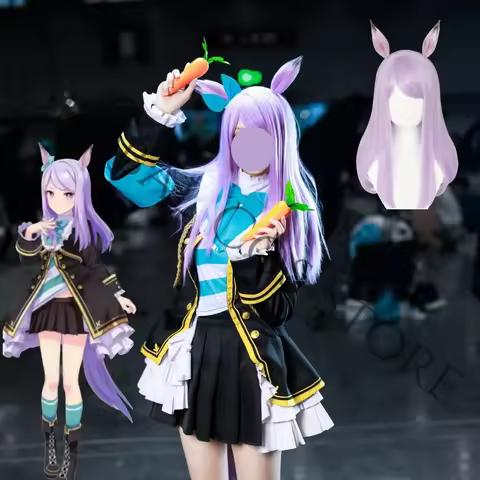 Game Uma Musume Pretty Derby Mejiro McQueen Cosplay Black Pleated Skirt Costume Wig Props for Anime