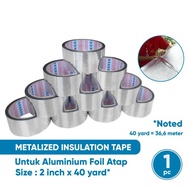 Metalized Tape / Tape Untuk Pemasangan Insulasi Atap / Aluminium Foil