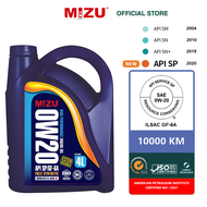 [API SP] MIZU 0W20 [Ester Formulated] Fully-Synthetic Oil 4L minyak pelincir axia bezza honda perodu