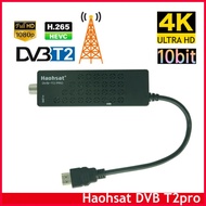 【Limited Quantity】 Haohsat Tv 4k Hevc Dvb-T2 Pro Dvb Digital Terrestrial Decoder Dvb T2 Tv Hd Tuner H.265 Wifi Set- Box Dvb C T2 Tv