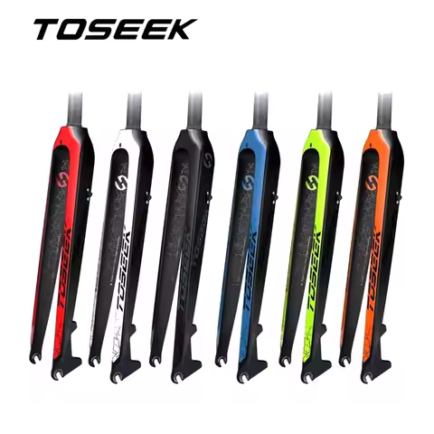TOSEEK T800 Carbon Fiber Fork MTB Bike Forks 26/27.5/29 Inch Mountain Bicycle Fork 26er 27.5er 29er 