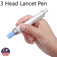 Pen Bekam Lancet Pen 3 Heads Disposable Lancing Pen Medical Household Lancing Device
