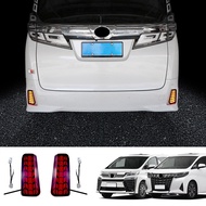 (BVWG) Car LED Rear Bumper Fog Lights Brake Lights Dynamic Turn Signal Lights for ALPHARD/VELLFIRE 3