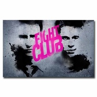 D Fight Club Silk Fabric Poster Art Decor Indoor Painting Gift