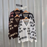 ABJAD KNITE OUTHER FJ - OUTHER RAJUT MOTIF ABJAD / CARDIGAN KOREAN STYLE - WC64