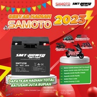 SAMOTO Battery 12V 18AH Baterai Aki Kering Ups Mobil Mainan SMT1218