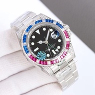 2025 Fashion Sports Fashion Sports Worker Color Diamond gmt Stainless Steel with Fully Automatic Mec