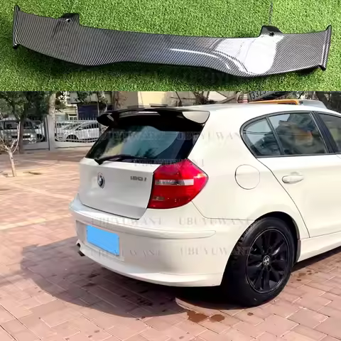 Roof Spoiler for BMW 1 Series E81 E82 E87 E88 2004-2011 REAR WING SPOILER Abs Carbon Look Lip Spoile
