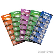 ✲10pcs Watches Battery Size 521/621/626/721/726/927 & 5pcs CR1220/CR2016/CR2025/CR2032/LR44