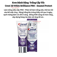 Kem đánh răng Crest 3D White Siêu Trắng 3 Ngày Brilliance Enamel Protect PRO 85g