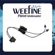 Weefine WFA78 Dual Fiber Optic Cable for WFH TG6 Housing - scuba diving underwater photography / vid