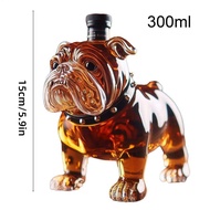 Funny Glass Whiskey Bottle Collectible Novelty Whiskey Decanter Bulldog Shape Whiskey Bottle Bulldog