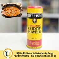 (HÀNG ÚC) Bột cà ri chuẩn vị Ấn Clive Of India AUTHENTIC CURRY POWDER hủ 100Gr
