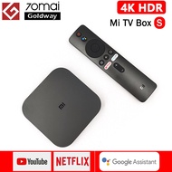 Mi TV Box S Google TV Box 2nd Gen Global Version 4K HDR Quad-core Bluetooth Smart TV Box 2GB 8GB DDR3 Wifi Smart control kuiyaoshangmao