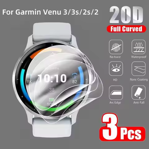 3Pcs Hydrogel Film For Garmin Enduro 3/2/1 Smart Watch Screen Protector Cover Enduro 3 Accessories