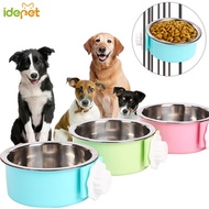 Dog Bowl Double Bowls Feeding Water Bowl Pet Dry Food Feeder for Cat Dog Hanging Bowls Drinking Cont