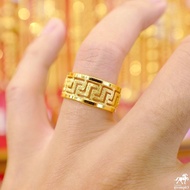 แหวนทอง 1 สลึง น้ำหนัก 3.8 กรัม ลายฉลุลายจีน (รวยวนไป) ทองแท้ 96.5% หวนหมั้น แหวนแต่งงาน แหวนครบรอบ
