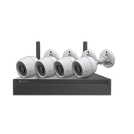 EZVIZ (ชุด 4 ตัว) ชุดกล้องไร้สาย (กล้องรุ่น H3C-Color = 4 ตัว + NVR 8ch รุ่น NVR-CS-X5S 8ch = 1 เครื