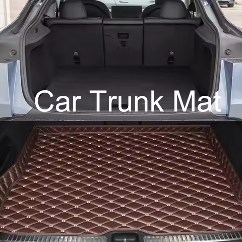 PU Leather Custom Car Trunk Mats for Bmw F01 7 Series E65 E66 F02 G11 G12 G70 Interior Details Car A