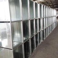 上海工廠鍍鋅白鐵皮管道通風管方形排風管加工共板風管矩形排煙管