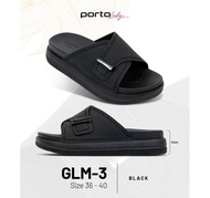 Rumahkaki - Sandal Wedges Wanita Tali Silang Sendal Jelly Karet Strap Dua Terbaru GLM-1 1409-5B