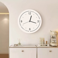Cream wind living room wall clock Internet celebrity creative modern minimalist art Nordic restauran