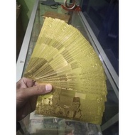 Gogo Uang 100000 Gold Foil Soekarno Hatta