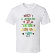 Buddy The Elf Four Food Groups Candy Funny Movie Quote Christmas T Shirt