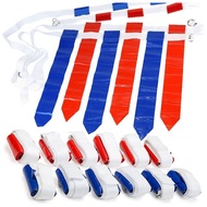 (IARO) 12 Player Adjustable Sliding Flag Football Set 3 Flags Per Belt 36 Flags Total for For Kids A