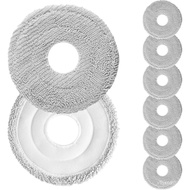 Pek 8 Pad Mop untuk Pembersih Vakum Robot Xiaomi X20 Max / X20 Pro / X20+ / X10+, Lap Microfibre Pre