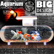 Akuarium Aquarium Mini Besar Akrilik Ukuran 70X20X20 Dan 50X15X15