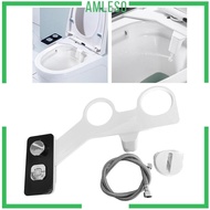 [Amleso] Bidet Toilet Seat Attachment Wash Adjustable Water Pressure Non Electric
