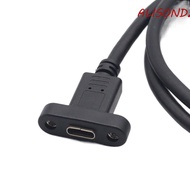 ALISONDZ Type C Extension Cable With Ears 0.3m/0.5m/1m/1.5m With Screw Hole Type C Panel Mount Male 