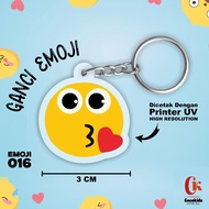 GANTUNGAN EMOJI KEYCHAIN - EMOJI KEYCHAIN 016 DOUBLE-SIDED PRINT