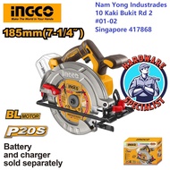 Ingco CSLI1851 20V Brushless 185mm Blade Diameter Cordless Circular Saw - Bare Unit