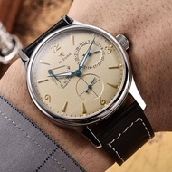 New1963 pilot automatic men watch military wristwatch multifunction watches genuIne leather seagull 