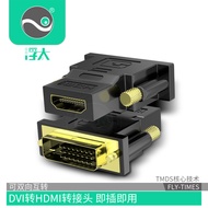 Floating Tai dvi to hdmi Adapter HDMI to DVI Converter Computer Graphics Card dvi Connector TV Adapt
