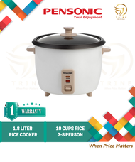 Pensonic 1.8L Non Stick Rice Cooker with Glass Lid PERIUK NASI ELEKTRIK PRC-18E / PRC18E