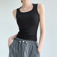 YAYANGREN | Deputy-Breast Concealing Camisole Grey Sleeveless Top