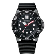 [Powermatic] Citizen NJ0125-11E Analog Automatic Black Dial Divers Rubber Strap 100M Men'S Watch