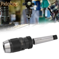 PXLOHOP Quick Release Drill Chuck, Morse Taper MT3 B16 0.5 16mm Keyless Drill Chuck, Taper Tapered M