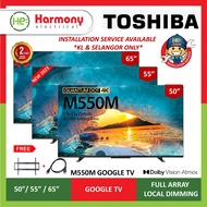 (FREE DELIVERY KLANG VALLEY ) TOSHIBA 50"/ 55"/ 65" 4K QLED Android Google TV M550MP Series 50M550MP/ 55M550MP/ 65M550MP