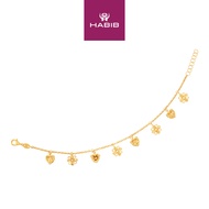 HABIB Oro Italia 916 Yellow and White Gold Bracelet GW43480623(YW)-BI